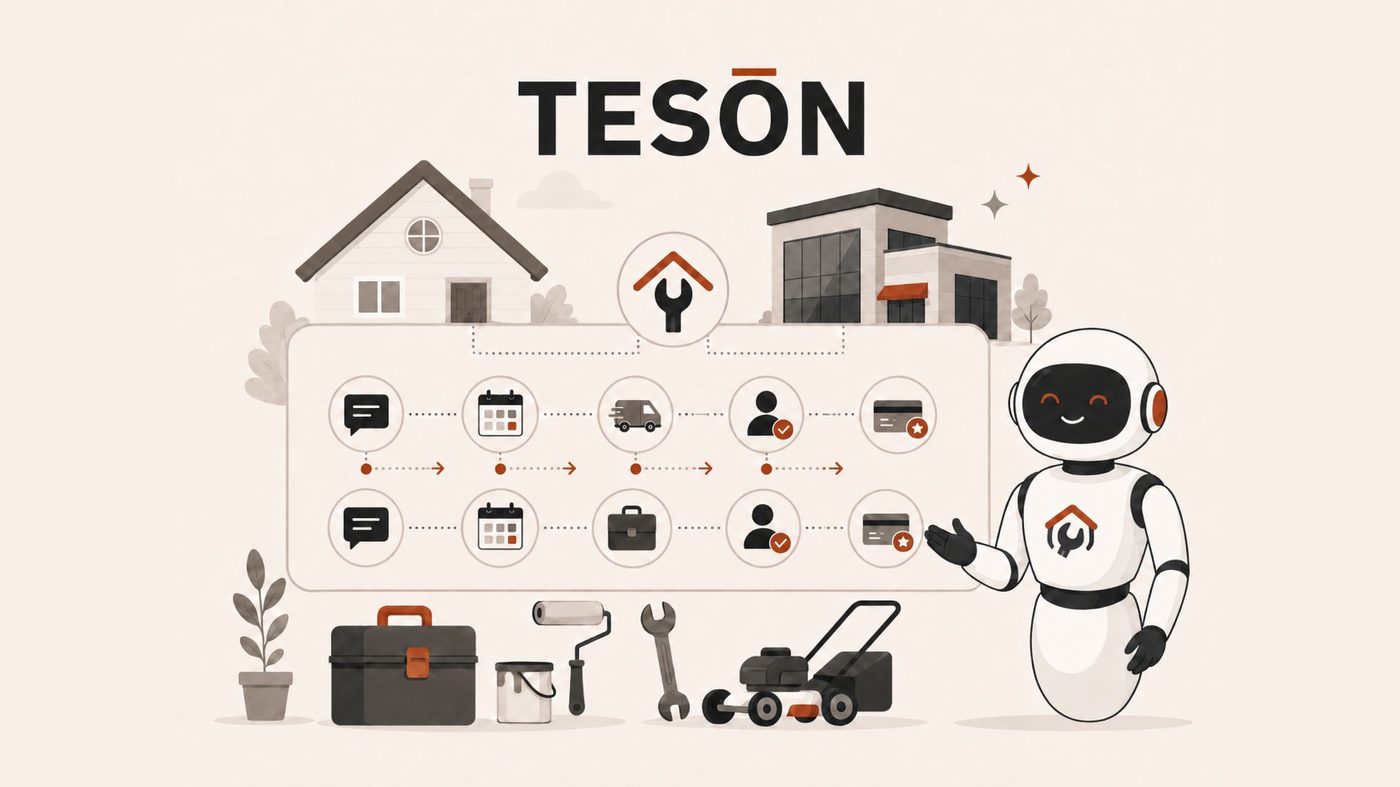 Ilustración de Tesón: tu equipo digital trabajando 24/7